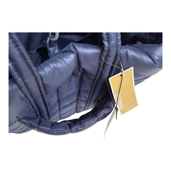 NEW Michael Kors Blue TOTE BAG HANDBAG Stirling Recycled Studded Purse 17x12 NWT - Picture 8 of 13